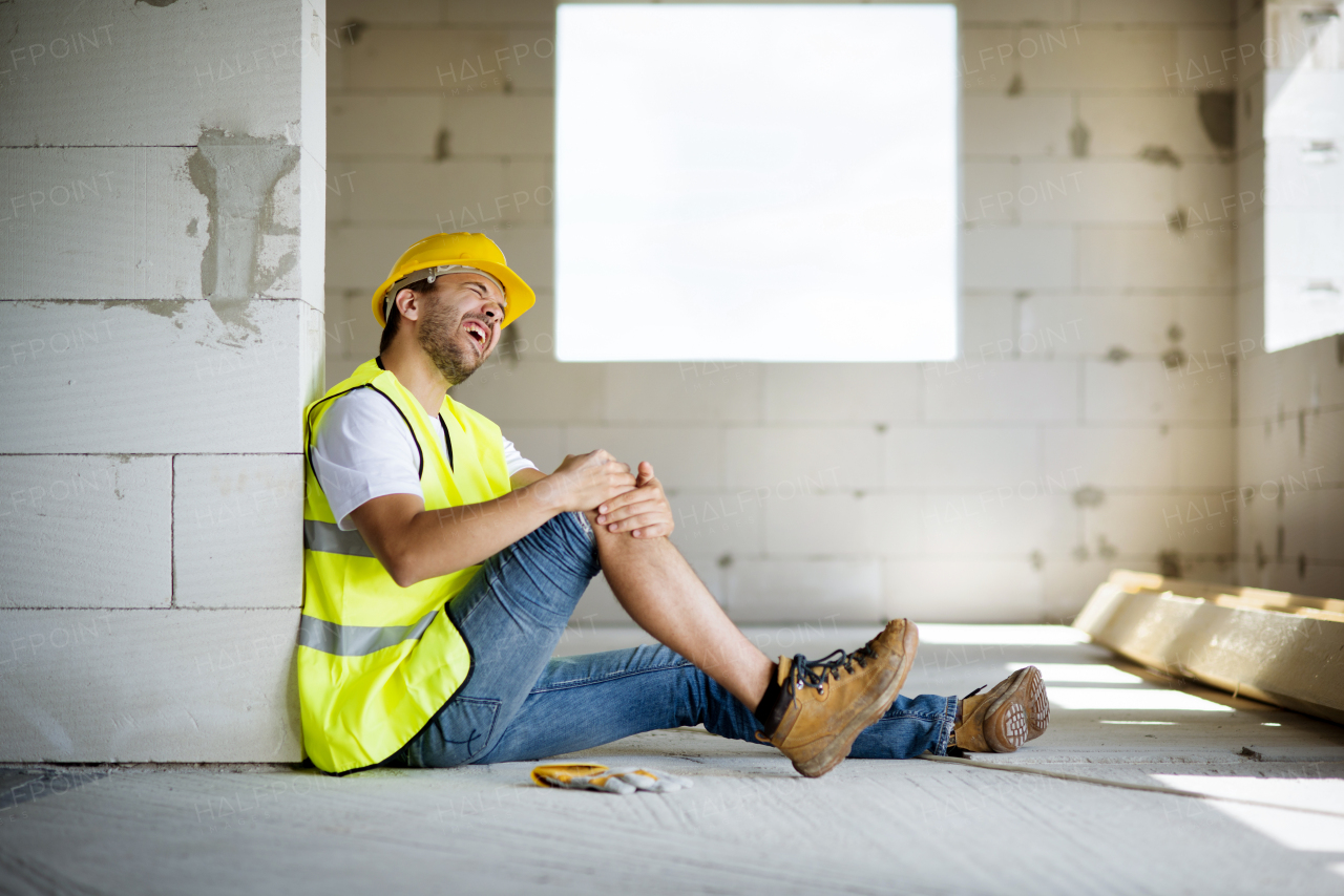 Two builders working on building.