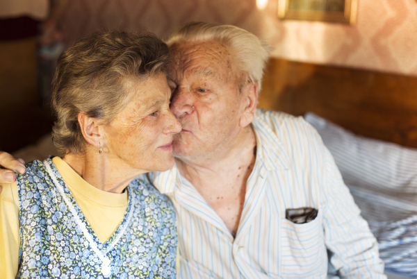 Visitting the grandmother and the grandfather, summer time.