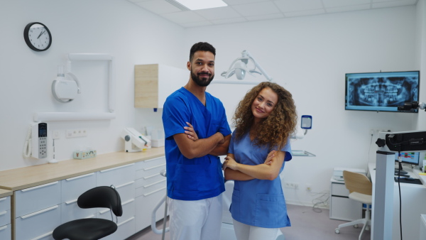 A video of young dentists at private dental clinic.