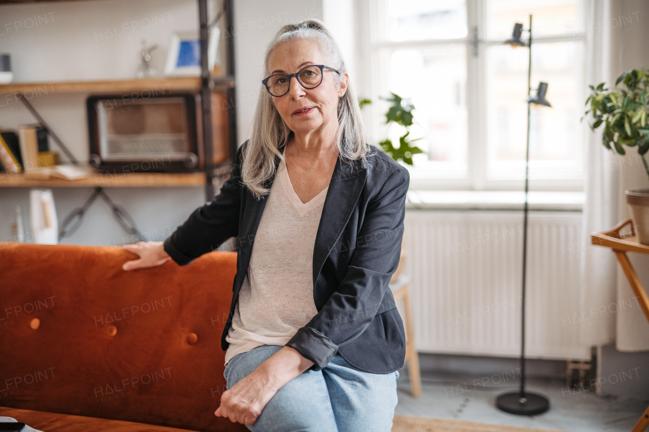 Portrait of a senior woman with busines look.